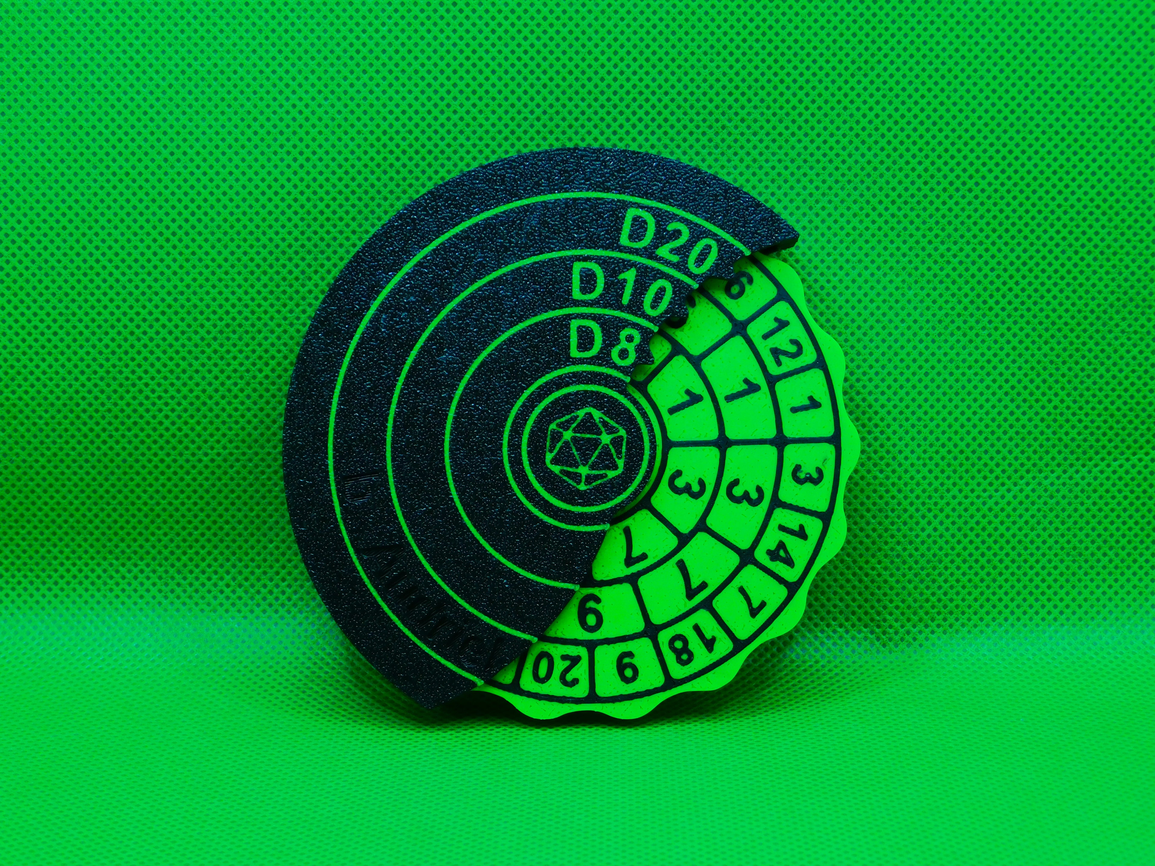 DnD Multi Dice Wheel, Dungeon and Dragons