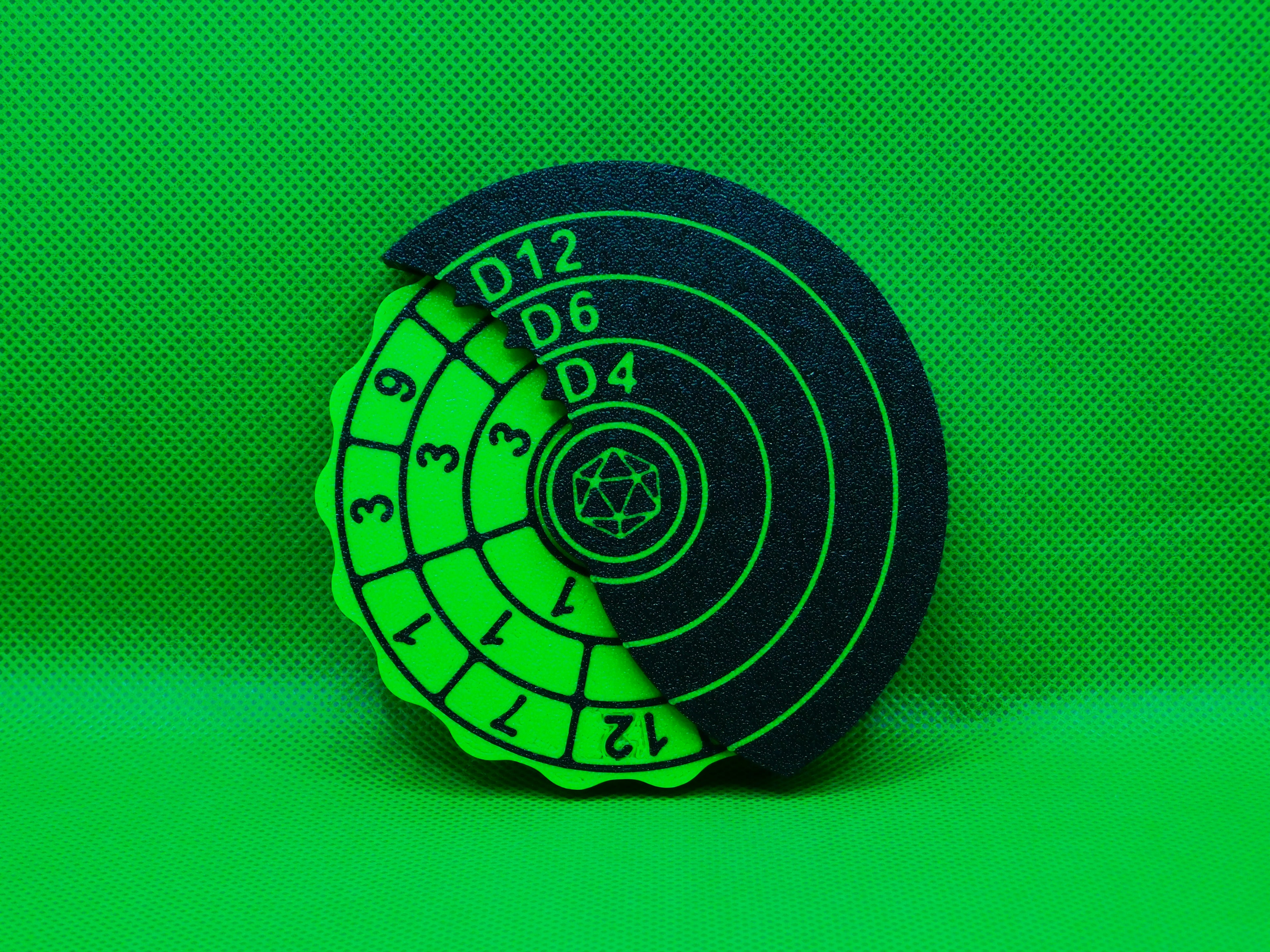 DnD Multi Dice Wheel, Dungeon and Dragons