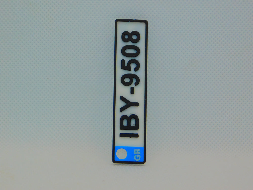 Custom License Plate Keychain – 3D Printed & Personalized