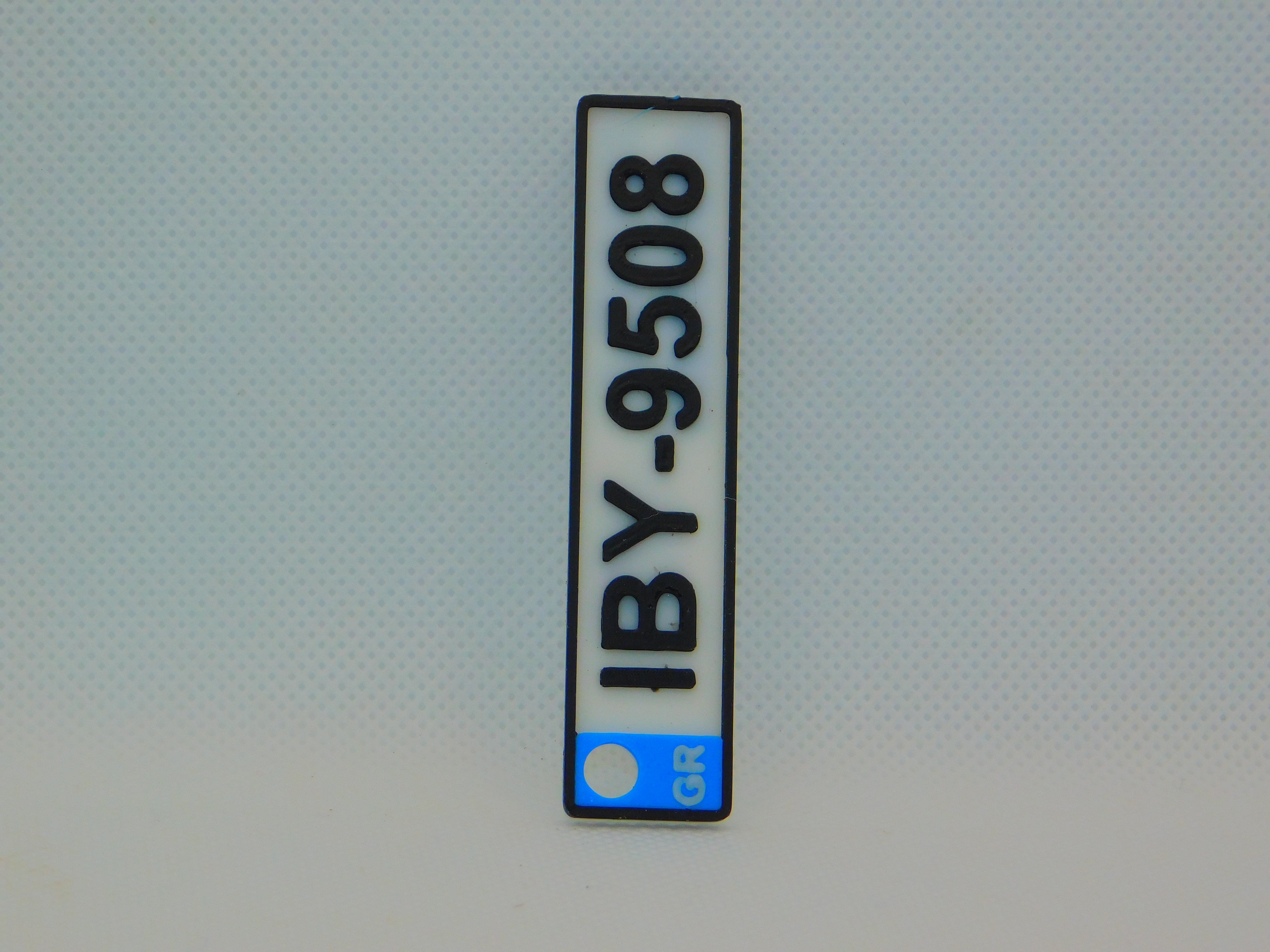 Custom License Plate Keychain – 3D Printed & Personalized
